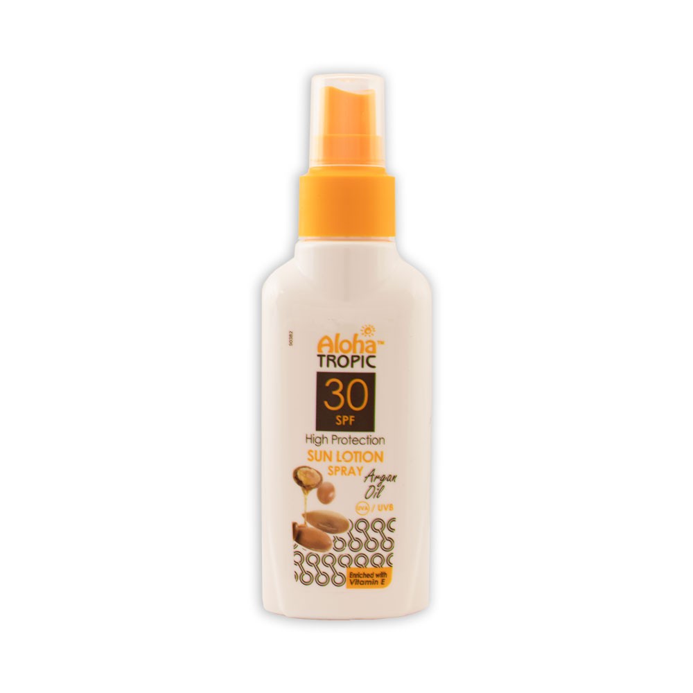 Aloha Tropic Micro Λοσιόν Σπρέι SPF30 Υψηλής Προστασίας με Λάδι Άργκαν και Αλόη 100ml