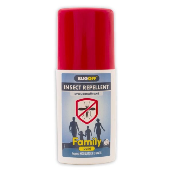 Bug Off Family Pure Spray Οικογενειακό Εντομοαπωθητικό Σπρέι 100ml