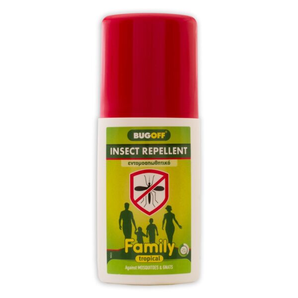 Bug Off Family Tropical Spray Οικογενειακό Εντομοαπωθητικό Σπρέι 100ml