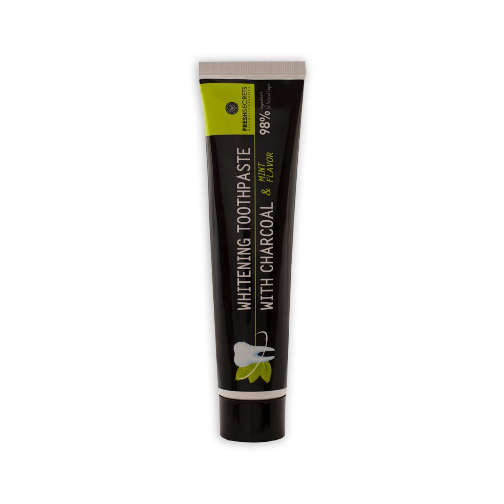 fresh_secrets_whitening_charcoal_mavri_odontokrema_energos_anthrakas_menta_black_toothpaste_activated_carbon_mint_75ml