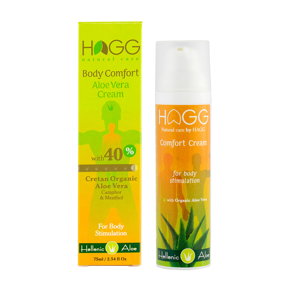 Hellenic Aloe Comfort Cream Αναλγητική - Θερμαντική 40% Κρητική Αλόη 75ml