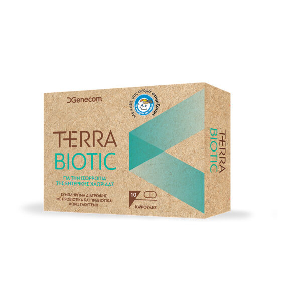 Genecom Terra Biotic Συμβιωτικό με Προβιοτικά και Πρεβιοτικά 10caps