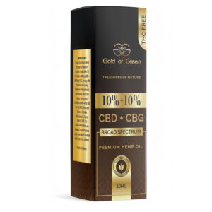 Gold of Green Έλαιο Κάνναβης CBD + CBG oil 10%+10% 10ml